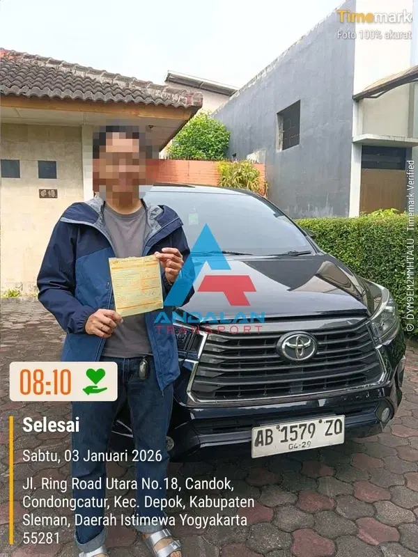Customer Puas Sewa Mobil di Andalan Transport Yogyakarta